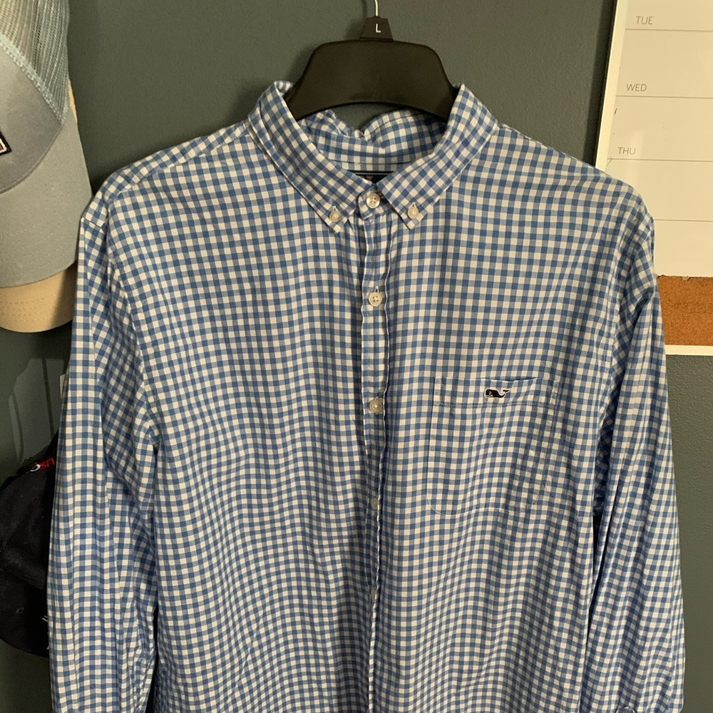 Vineyard vines Gingham slim fit button down